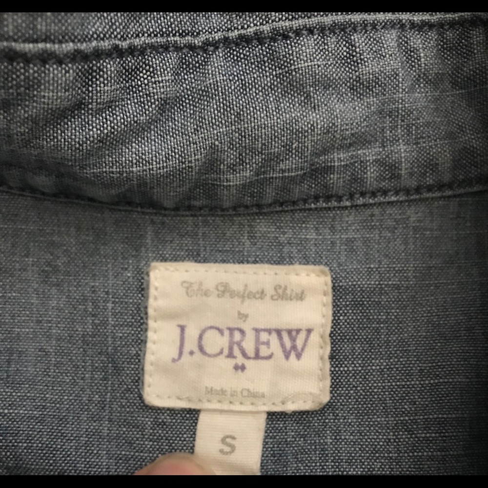 J. Crew Chambray Button Up - Picture 3 of 3